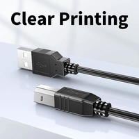 0,5 M 1M alta velocidad USB 2,0 A a B Cable macho para Canon Brother Samsung HP Epson 2,0 Cable de impresora USB para computadora de teléfono inteligente