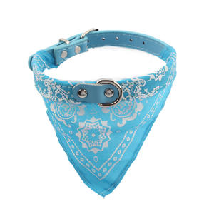 Warna-warni eksotis cetak Totem anjing Bandana kerah ramah lingkungan PU poliester lampu logam syal dekorasi Modern tersedia - Product Image 4