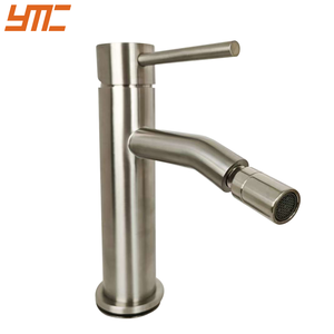 不锈钢现代浴室坐浴盆混合龙头 YMC 单孔拉丝镍银代表陶瓷阀芯 - Product Image 3