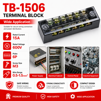 Bloc de bornes industriels TB 600V avec boîtier ABS ignifuge pour connecteur de câblage