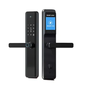 WIFI Tuya APP Control Card Fingerprint Door Lock Digital Lock Intelligent Electric Smart Door Lock With Camera