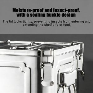 Ensemble de récipients de stockage <span class=keywords><strong>alimentaire</strong></span> en acier inoxydable SS304 de qualité <span class=keywords><strong>alimentaire</strong></span>, hermétiques et étanches, pour café, huile, cuisine - Product Image 4
