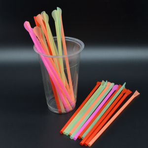 Wholesale Biodegradable Plastic Disposable PLA Spoon Straws for All Occasions Party <strong>Snow</strong> Cone Ice <strong>Cream</strong> Smoothies - Product Image 3