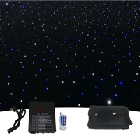 3*6M LED scène ciel étoilé fond rideau théâtre Grand rideau hôtel mariage fond rideau étoilé blanc bleu émettant