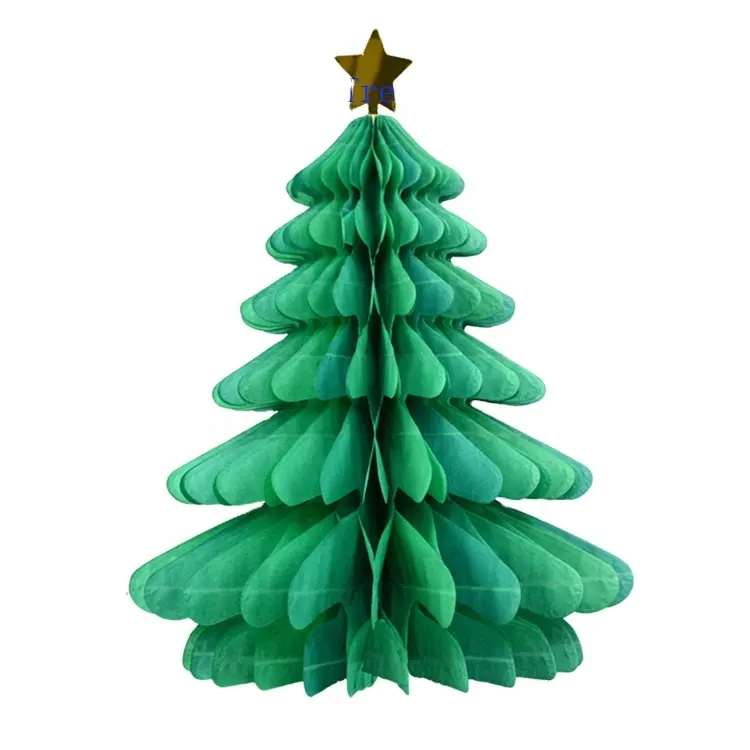 Honeycomb Paper Christmas Tree Paper Honeycomb Decoration For christmas