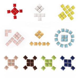 Projets de bricolage passe-temps carreaux de mosaïque d'art coloré en céramique émaillée pour la place d'artisanat - Product Image 2