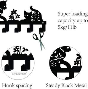 Crochets de clé de voiture en métal personnalisés décoration intérieure murale cachée double face montée crochet de suspension de clé porte-clés crochet mural - Product Image 3