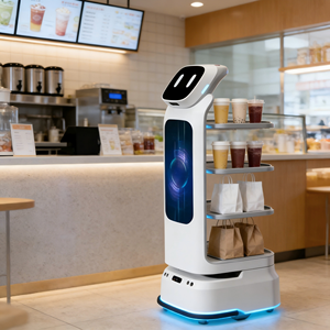 Robot de livraison de <span class=keywords><strong>restaurant</strong></span> à intelligence artificielle (IA) – Robots AR à mouvement stable pour l'industrie de la restauration - Product Image 6
