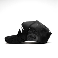 Casquette de baseball de luxe à 5 panneaux en daim doublée de satin, avec broderie 3D, épingles métalliques et strass, nouveau design, logo personnalisé, visière incurvée – Meilleures ventes
