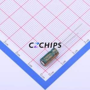 Condensateur électrolytique en aluminium à montage traversant GF150M050C110A, composant à montage traversant (THT), D5xL11mm 15uF 20% 50V 2mm - Product Image 2