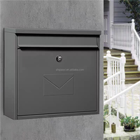Boîte de livraison de colis extérieure en métal imperméable personnalisée avec une capacité de 133 L, grande boîte aux lettres extérieure