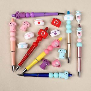 Cuentas de silicona 3D para decoración de collares DIY, con diseños de uniforme de enfermera de dibujos animados, de la serie médica transfronteriza, epoxi, al por mayor, promocionales - Product Image 4
