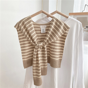 Ultima 2023 scialle esterne a righe da donna primavera <span class=keywords><strong>e</strong></span> autunno alla moda con spalle All-match - Product Image 5