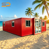 Maison de vacances modulaire de luxe extensible préfabriquée en kit, modèle très demandé, pour l'immobilier