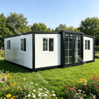 Pequeña Casa Prefabricada de Lujo de 20 pies, 30 pies, 40 pies, 2 Dormitorios, 1 Baño, Casa Integrada, Apartamentos Modulares, Apartamento Pequeño para Australia