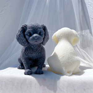 <span class=keywords><strong>Cavalier</strong></span> King Charles Spaniel Hond Kaarsvorm Dier Puppy Soja Wax Siliconen Mal Hond Liefhebber Home Decor - Product Image 5