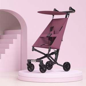 Nuevo carro simple para niños plegable ligero puede sentarse paraguas de cuatro ruedas de invierno y verano con toldo/cochecito de aleación de aluminio - Product Image 6