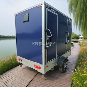 Remolque de Baño Móvil con Tanque de Agua Limpia y Residual sobre Ruedas para Parque, 2025 - Product Image 1