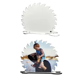 Sublimation Mdf Cadre Photo Blancs Clé Lames De Scie Cadeau De Fête Des Pères Pour L'impression Personnalisée