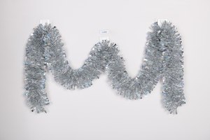<span class=keywords><strong>Guirnalda</strong></span> de oropel plateada para mascotas, Fondo de Navidad, oropel, adorno - Product Image 6