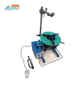 2 axis welding positioner turntable 100 kg pipe rotary table for tig mig
