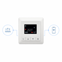 Thermostat intelligent TELIN AC504 pour chauffage par le sol, programmable 7 jours, système hydronique, vanne anti-condensation