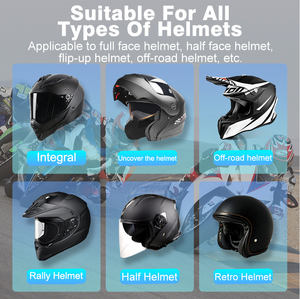 <span class=keywords><strong>Maxto</strong></span> <span class=keywords><strong>M2</strong></span> para Motocicleta, <span class=keywords><strong>Intercomunicador</strong></span> con Auriculares para 6 Motociclistas, Alcance de 1000m, Pantalla, Accesorios, Negro, 12 Horas de Reproducción de Música - Product Image 3