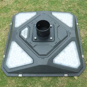 Lámpara Solar de Poste con Sensor Óptico de <span class=keywords><strong>Anochecer</strong></span> a <span class=keywords><strong>Amanecer</strong></span> Todo en Uno MJ-SA2000, Batería de Gran Capacidad, Iluminación Exterior para Jardín - Product Image 6