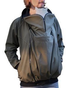 <span class=keywords><strong>Giacca</strong></span> a vento da esterno personalizzata abbigliamento premaman cappotto moda papà marsupio <span class=keywords><strong>giacca</strong></span> canguro giacche calde con cappuccio per gli uomini - Product Image 1