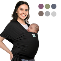 Écharpe de portage respirante et polyvalente pour bébé, porte-bébé ergonomique extensible et réglable pour nouveau-né