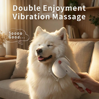 Neue Multifunktionale Elektrische Vibrations-Massagebürste Selbstreinigende Sichere Tierpflegebürste für Hunde und Katzen