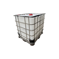 Réservoir IBC de 275 gallons en acier inoxydable 304, 1000 l, pour produits chimiques, couleur blanche, réservoir de stockage d'eau en plastique HDPE, baril noir ou bleu