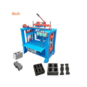 Cement Concrete Kerbs/Solid/Hollow Block/Brick Making Machinery Paving Interlocking Paving Stone Making Machine Factory