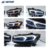 Phares HETOP G20 2023-2025 – Amélioration personnalisée spéciale avec lentille triple couleur, phares LCI, feux de jour LED uniques pour voiture, Plug and Play pour BMW