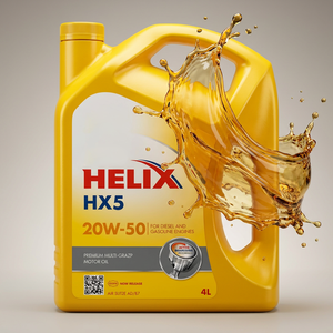 Aceite de Motor <span class=keywords><strong>Shell</strong></span> Helix HX5 <span class=keywords><strong>20W50</strong></span> 4L, Lubricante de Alta Calidad para un Mejor Rendimiento del Automóvil y Mayor Vida Útil - Product Image 3