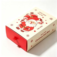 Boîte de rangement pour chaussettes personnalisée, boîte cadeau en papier de qualité supérieure, boîte à tiroir pour chaussettes, vêtements, accessoires, emballage, boîte de Noël