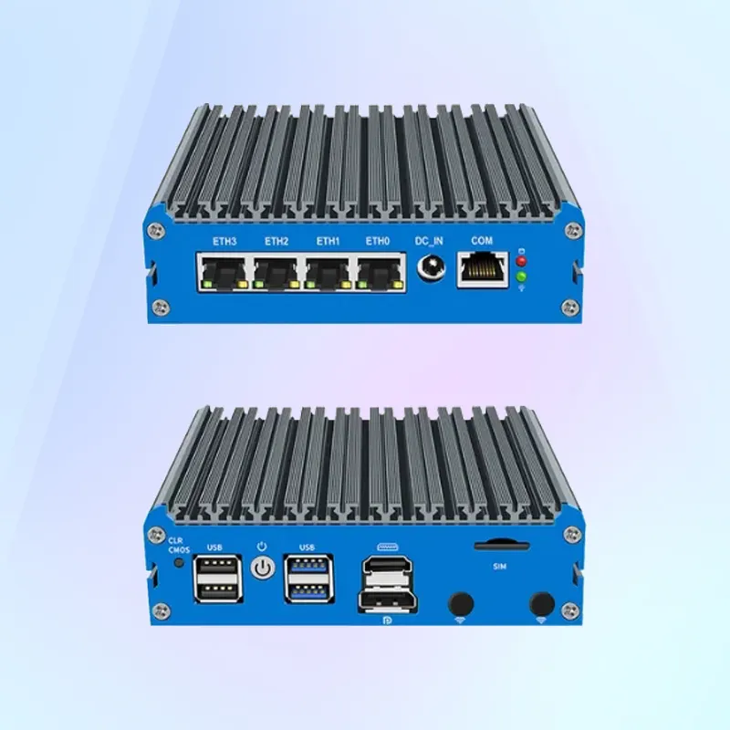 G48S N100 4X2.5Gbe I226 Fanless Alder Lake Expandable Wifi 4G Wireless Pfsense Box 1264Np-4L Mini Host Route Firewall