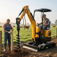 Mini-pelle compacte pour nivellement du sol, excavatrice à flèche robuste pour chantier étroit, achat de matériel