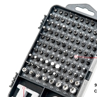 Jeu de tournevis magnétiques de précision 115-en-1, embouts en plastique durables, embouts chromés traités thermiquement, OEM disponible, réparation de téléphones portables