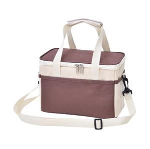 Katlanabilir ve yalıtımlı büyük öğle yemeği çantası sızdırmaz yumuşak soğutucu taşınabilir Tote çanta açık seyahat yürüyüş plaj piknik buzdolabı - Product Image 3