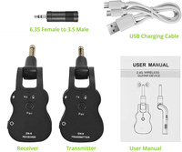 Hot EN-9 2.4G système de guitare sans fil, émetteur Audio récepteur intégré, guitare Rechargeable, micro basse, accessoires musicaux