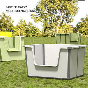 Zusammenklappbare Große Plastik-Faltbare Katzentoilette für Katzen und Kaninchen HL23 - Product Image 5