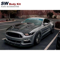 Capot en fibre de carbone de style TF pour Ford Mustang 2015-2017, mise à niveau, modification, couvercle de soupape de moteur avant, pièces automobiles, kit de performance
