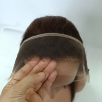 Vente en gros usine : Closure frontale en dentelle HD 12x2, cheveux humains vierges 100% raides, densité 120%, avec nœuds invisibles et ligne de cheveux naturelle
