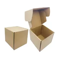Cajas corrugadas pequeñas de fábrica, caja de correo Kraft para envío y almacenamiento