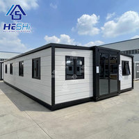 Maison conteneur préfabriquée prête à l'emploi, extensible, 20 pieds, 30 pieds, 40 pieds, avec salle de bain, maison modulaire à vendre