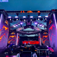 Pantalla LED Portátil para Interiores y Exteriores con Gabinete de Fundición a Presión de Alta Frecuencia de Actualización, P3.91, Alquiler Modular, Cabina de DJ para Club Nocturno, 4500cd