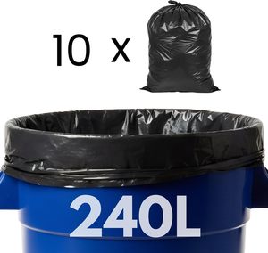 Bolsa de Basura Biodegradable Negra Personalizada con Fondo Cuadrado, Bolsa de Almacenamiento de PE para Cocina, Desechable, de Alta Resistencia y Durabilidad - Product Image 2