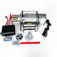 Cabrestante Eléctrico de CC de 12V 24V con Capacidad de 9500, 12000, 13500, 17000, 20000, 22000 Libras para Remolque con Control Remoto Inalámbrico al por Mayor