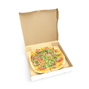 Scatola di imballaggio all'ingrosso per uso alimentare semplici scatole di Pizza bianca a buon mercato per la progettazione personalizzata - Product Image 2